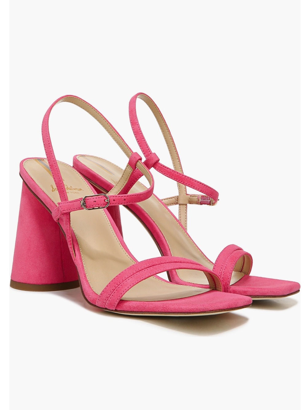 Sam Edelman Kit Slingback Block Heel Sandal In Dahlia Pink - New In Box -Reemoly